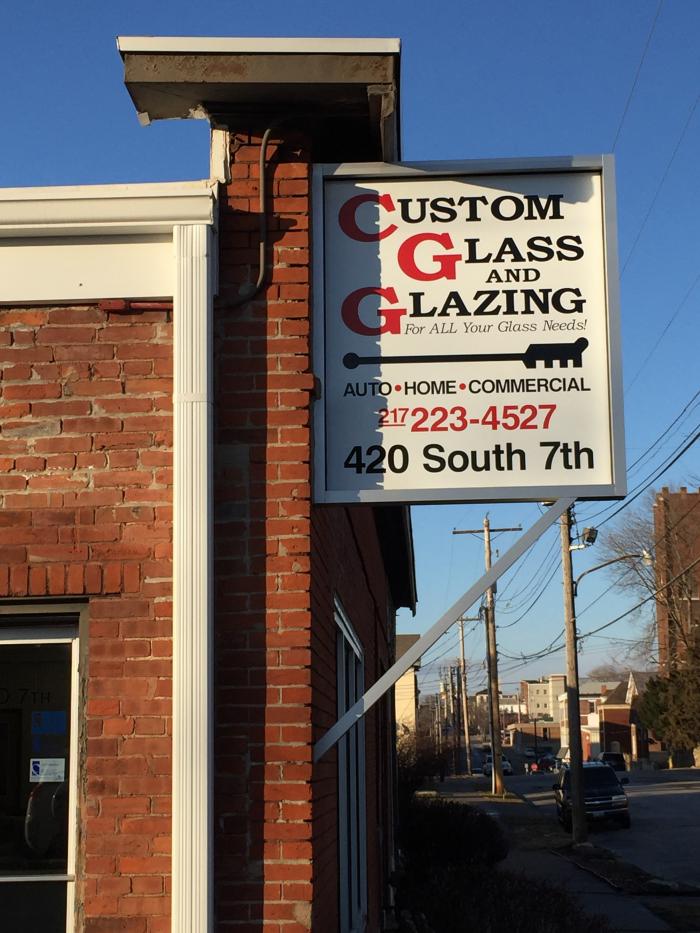 Custom Glass & Glazing Promotional Sign
